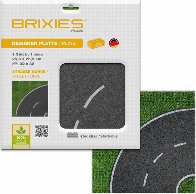 Produktbild Brixies Bauplatte 32x32 Strasse Kurve