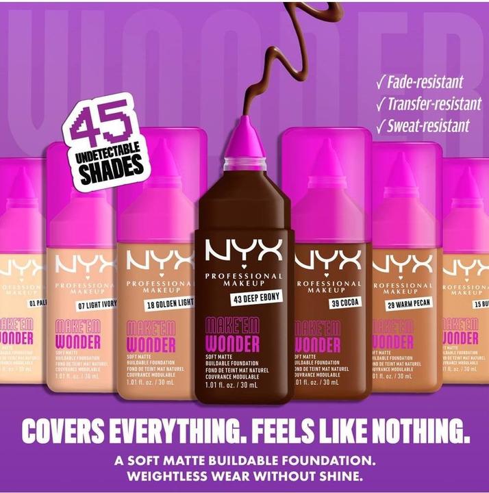 Image du produit NYX Professional Make-Up Nyx Wonder (#A56137, 25, 25 Miel chaud, Miel chaud)
