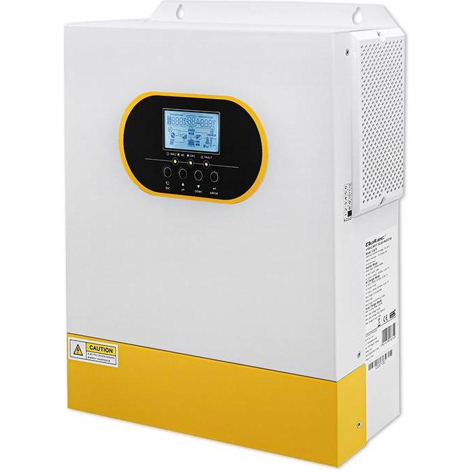 Qoltec, Spannungswandler, 3 5 kVA netzunabhängiger Hybrid-Solarwechselrichter 3 5 kW 100 A MPPT LCD-Anzeige B