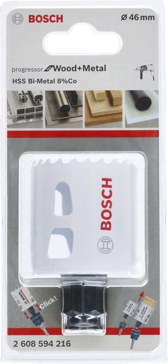 Image du produit Bosch Professional Zubehör Scie cloche Progressor for Wood and Metal, 46 mm (1 3, 4 pouces)