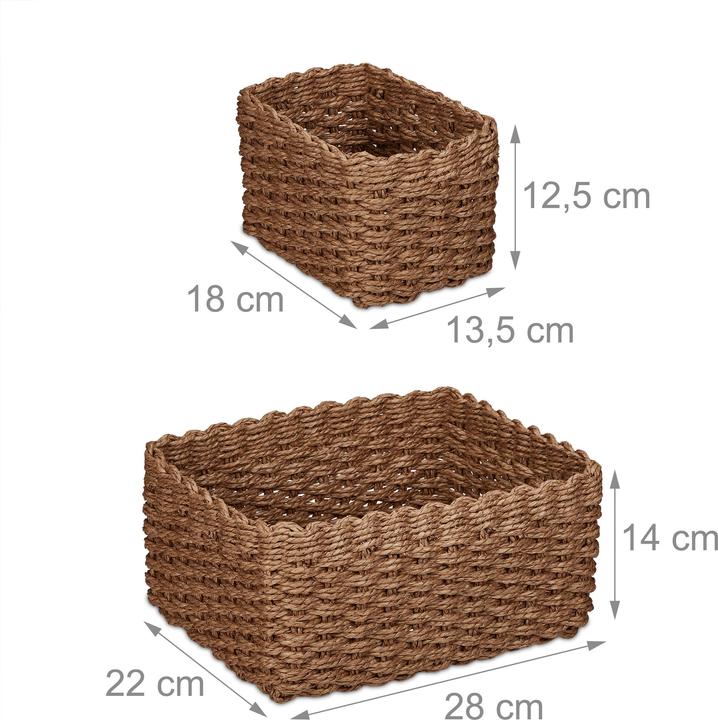 Actual product image Relaxdays 3x storage baskets (1 x, 28 x 22 x 14 cm)