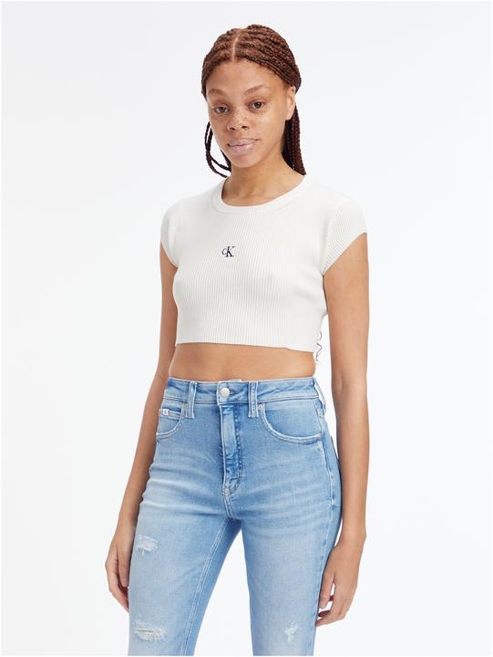 Image du produit Calvin Klein Jeans Open Back Tied Knitted Crop Top - 123149 (L)