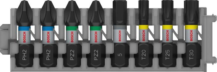 Actual product image Bosch Professional Zubehör PRO Impact Mixed Pack, PH2(x2) PZ2(x2) H5 T20 T25 T30, 25 mm, 8 pcs. (PZ2, H5, T20, T30, PH2, T25)