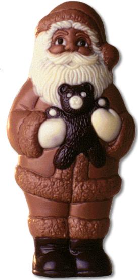 Produktbild miniSchoggi Schokoladenform Samichlaus mit Teddy