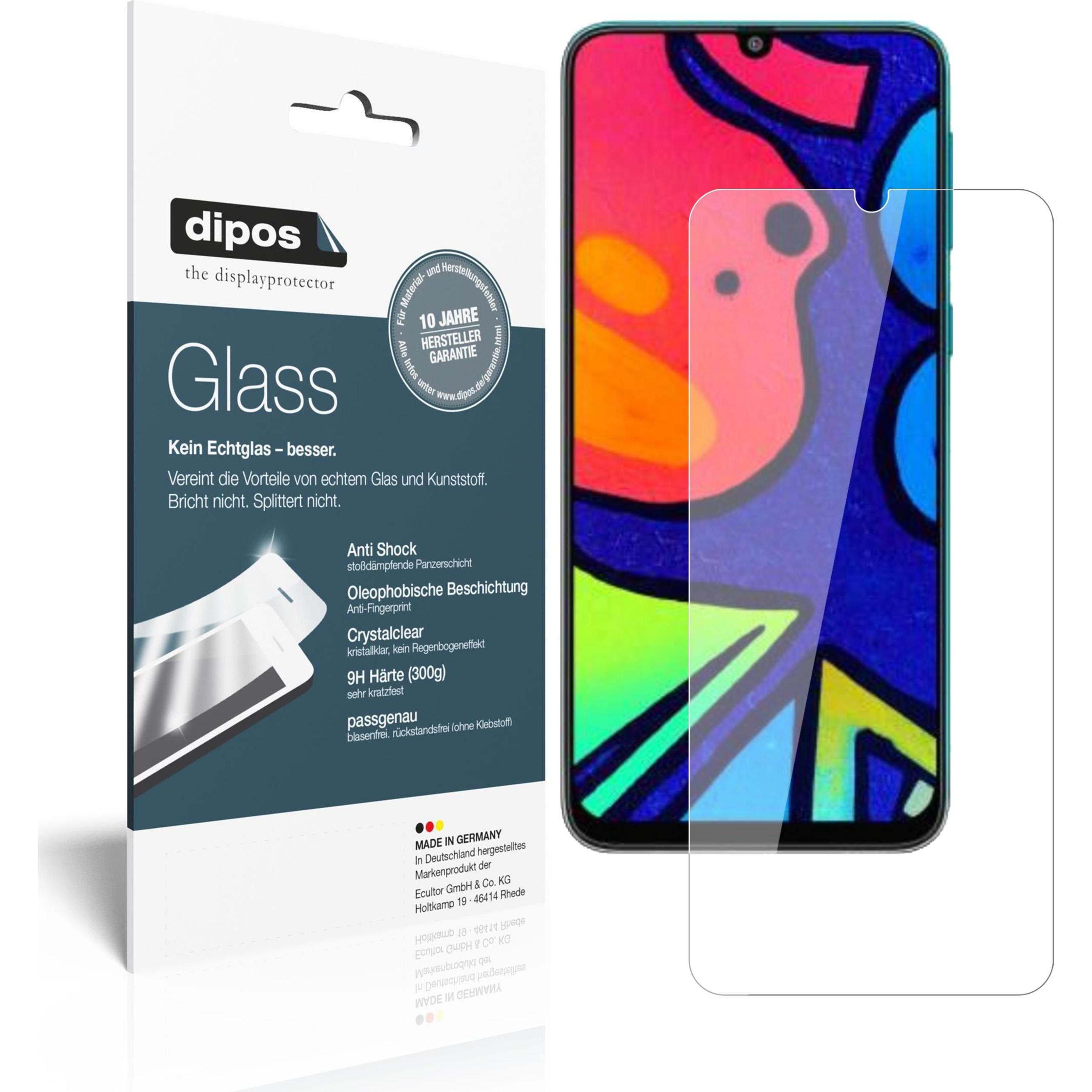 Dipos Displayschutz Anti-Shock (2 Stück, Samsung Galaxy F41), Smartphone Schutzfolie, Transparent