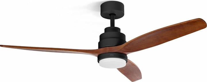 Image du produit Ufesa Nepal Ceiling Fan Black/Oak 132cm LED (50.40 dB)