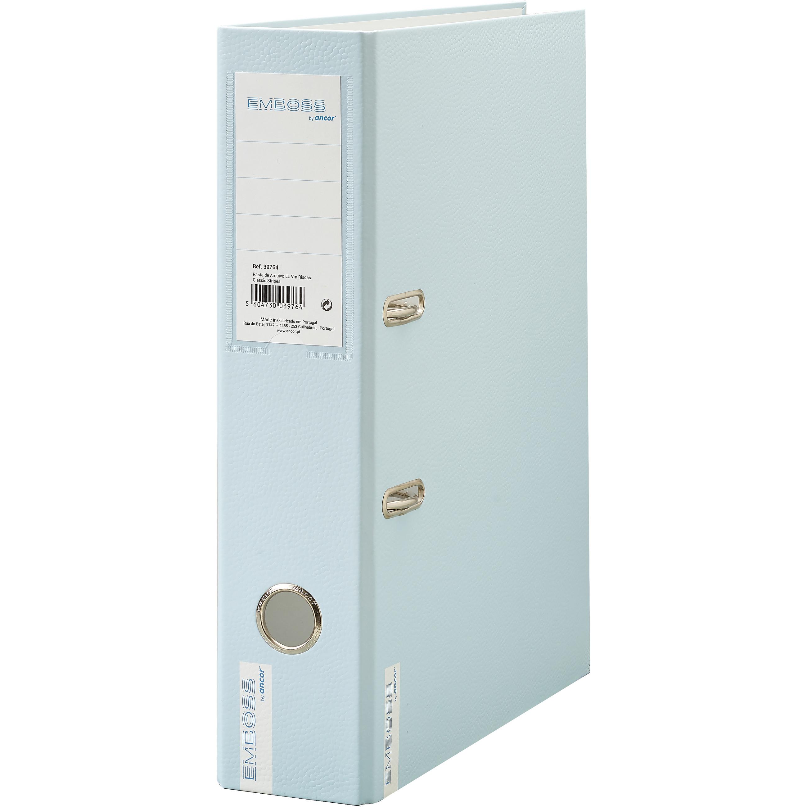 Ancor, Ordner, A4 Lever Arch File 8cm EMBOSS Blue (A4, 80 mm)