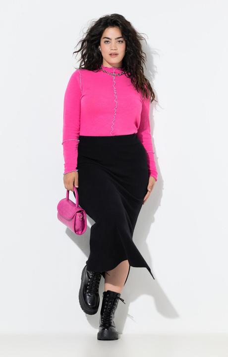 Immagine prodotto Angel of Style Gonna midi di maglia dal taglio aderente con cintura elastica (50, 52)