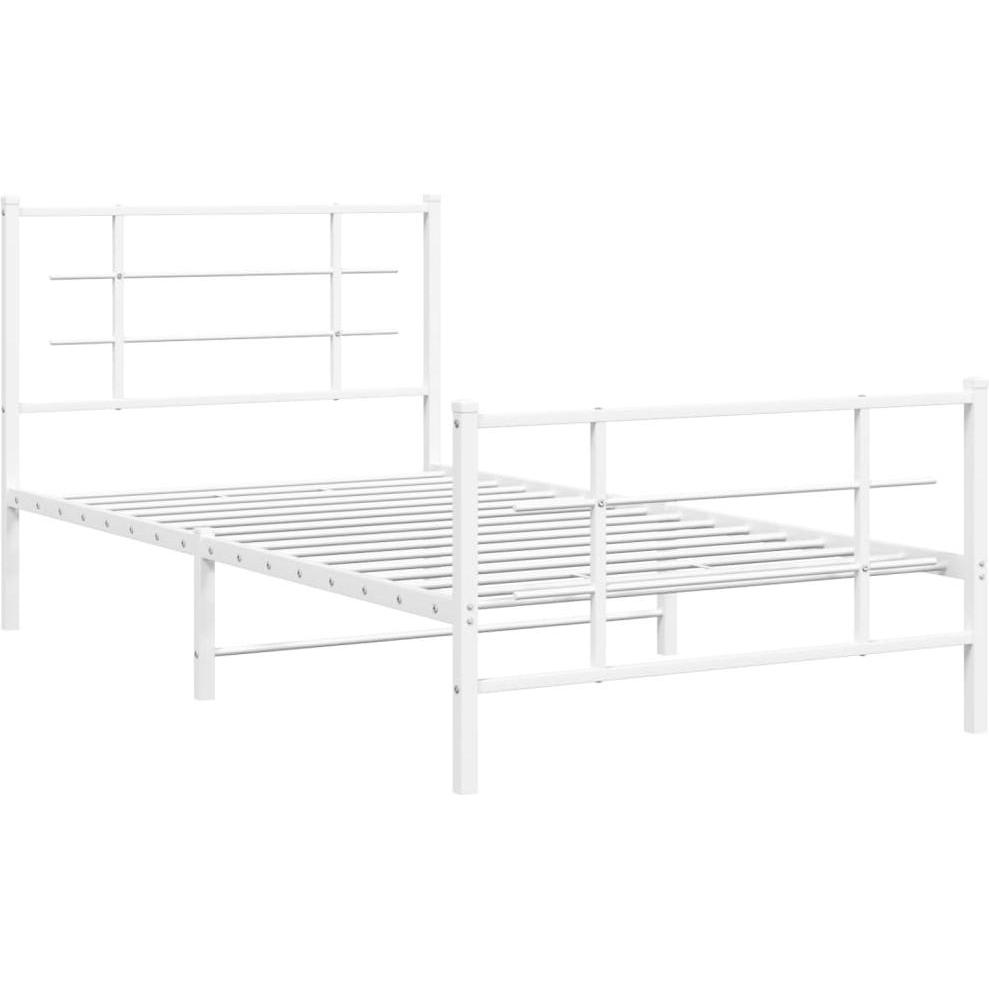 Thumbnail - VidaXL, Bett, Bettgestell mit Kopf- und Fussteil (100 x 190 cm)