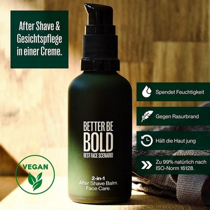 Produktbild Better be bold 2-in-1 Aftershave Balm & Face Care (Aftershave Balsam, 50 ml)