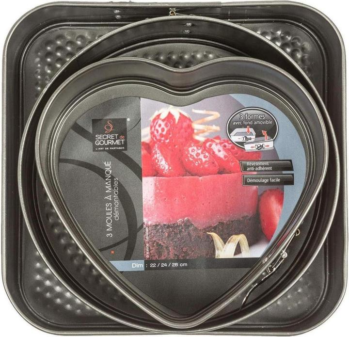 Produktbild 5Five Backformen in verschiedenen Formen - 3 Springformen (24 cm)