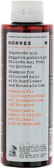 Actual product image Korres Sunflower & Mountain Tea (250 ml, Liquid shampoo)