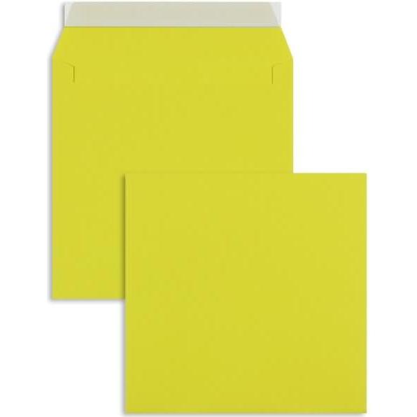 Blanke, Briefumschlag, Briefumschläge 160x160mm 120g/qm haftklebend VE=100 Stück schwefelgelb (100 x)