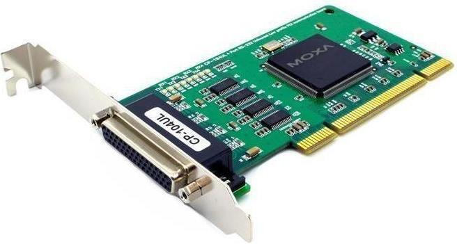 Produktbild Moxa CP-104UL W/O CABLE - Serielle Universal-PCI-Karte mit 4 RS-232-Anschlüssen und niedrigem Profil, ohn