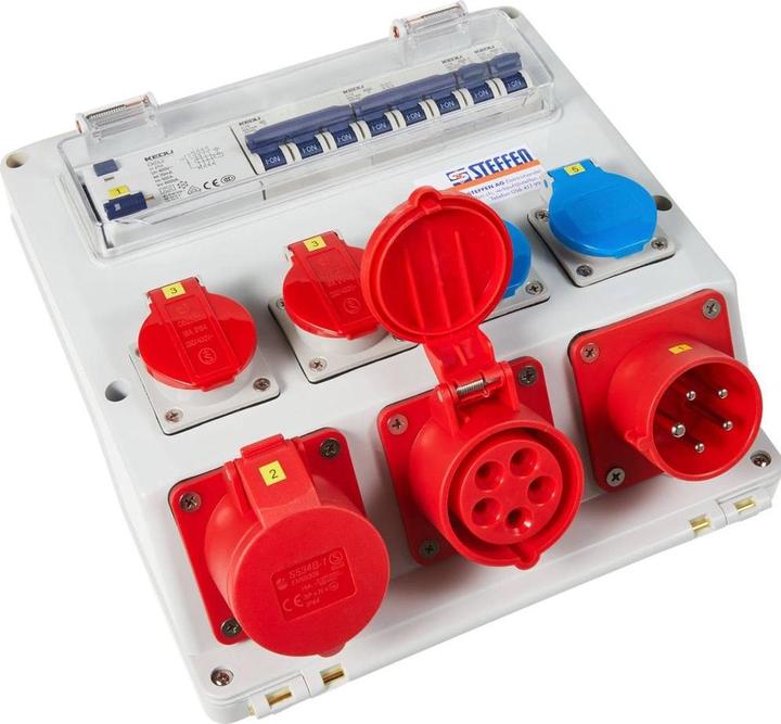 Actual product image Steffen Building site power distribution (6 x, Type 25, CEE 16/5, Type 23)