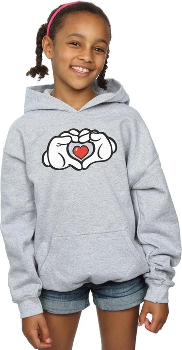 Produktbild Disney Mickey Mouse Heart Hands Kapuzenpullover Mädchen (152, 158)