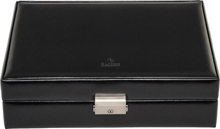 Immagine prodotto Sacher 2018.0104N04 - Custodia per 10 orologi nera esclusiva in pelle nera