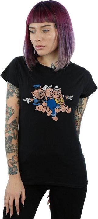 Immagine prodotto Disney Three Little Pigs Jump Maglietta Donna (L)