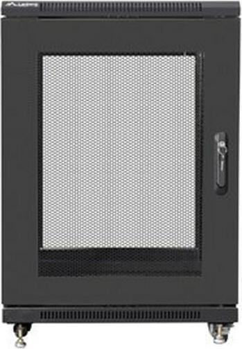 Produktbild Lanberg STEHENDER RACK-SCHRANK 19" 15HE 600X800 SCHWARZ PERFORIERTE TÜR (FLACHE PACKUNG) (15 HE, 19 Zoll Rack)
