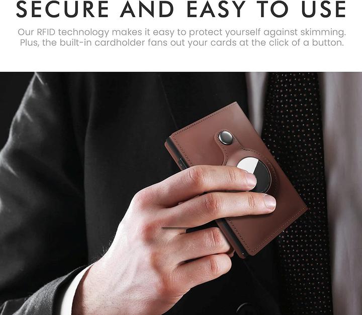 Actual product image Cadorabo Cover with card compartment compatible with Airtag
