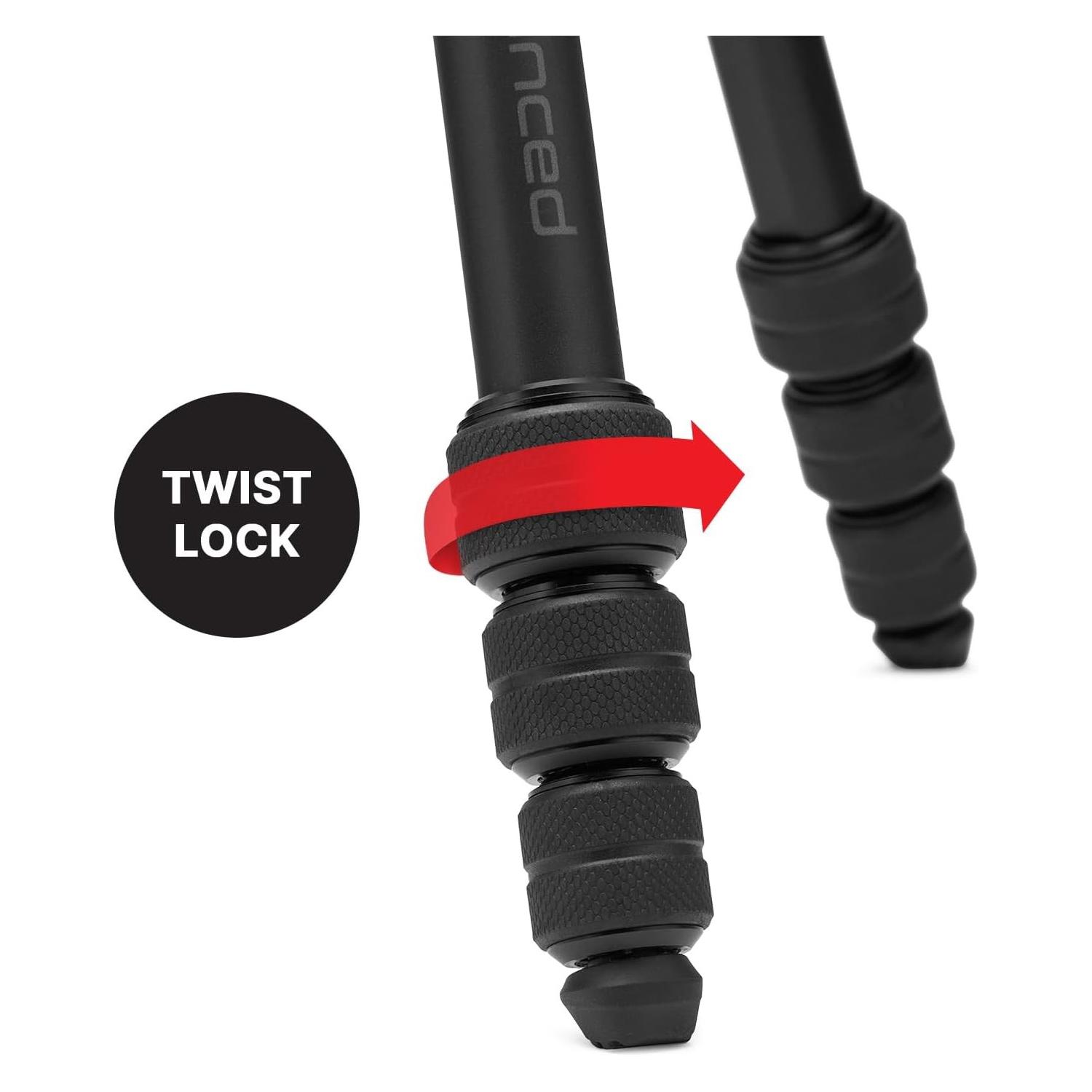 Manfrotto Befree Advanced As Twist Aluminium, Statief Accessoires, Zwart