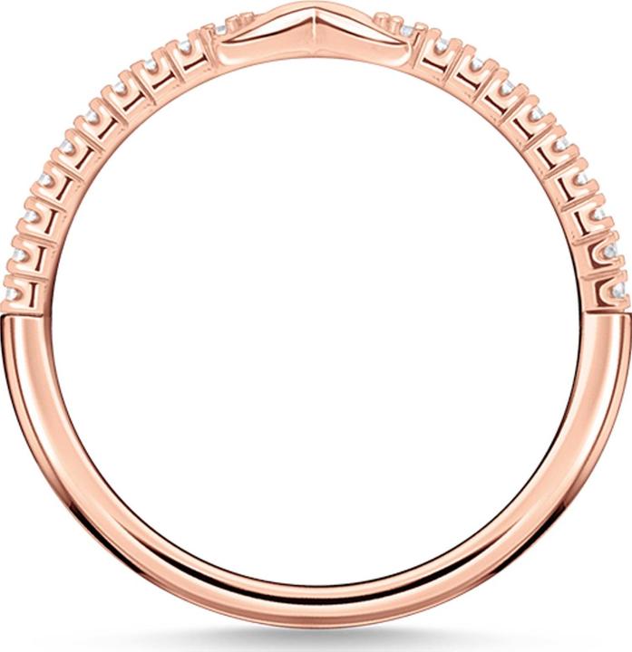 Produktbild Thomas Sabo Ring Infinity Mit Weissen Steinen Roségold (60, 925 Silber)
