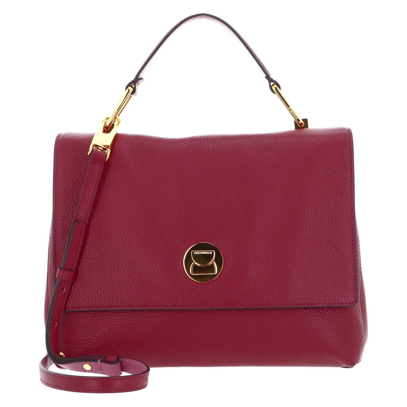 Coccinelle, Damen, Handtasche, Ledertasche - Henkeltasche Liya, Rot