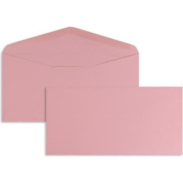 Blanke, Briefumschlag, Briefumschläge DINlang 120g/qm gummiert VE=100 Stück tiefrosa (110 x 220 mm, 100 x)