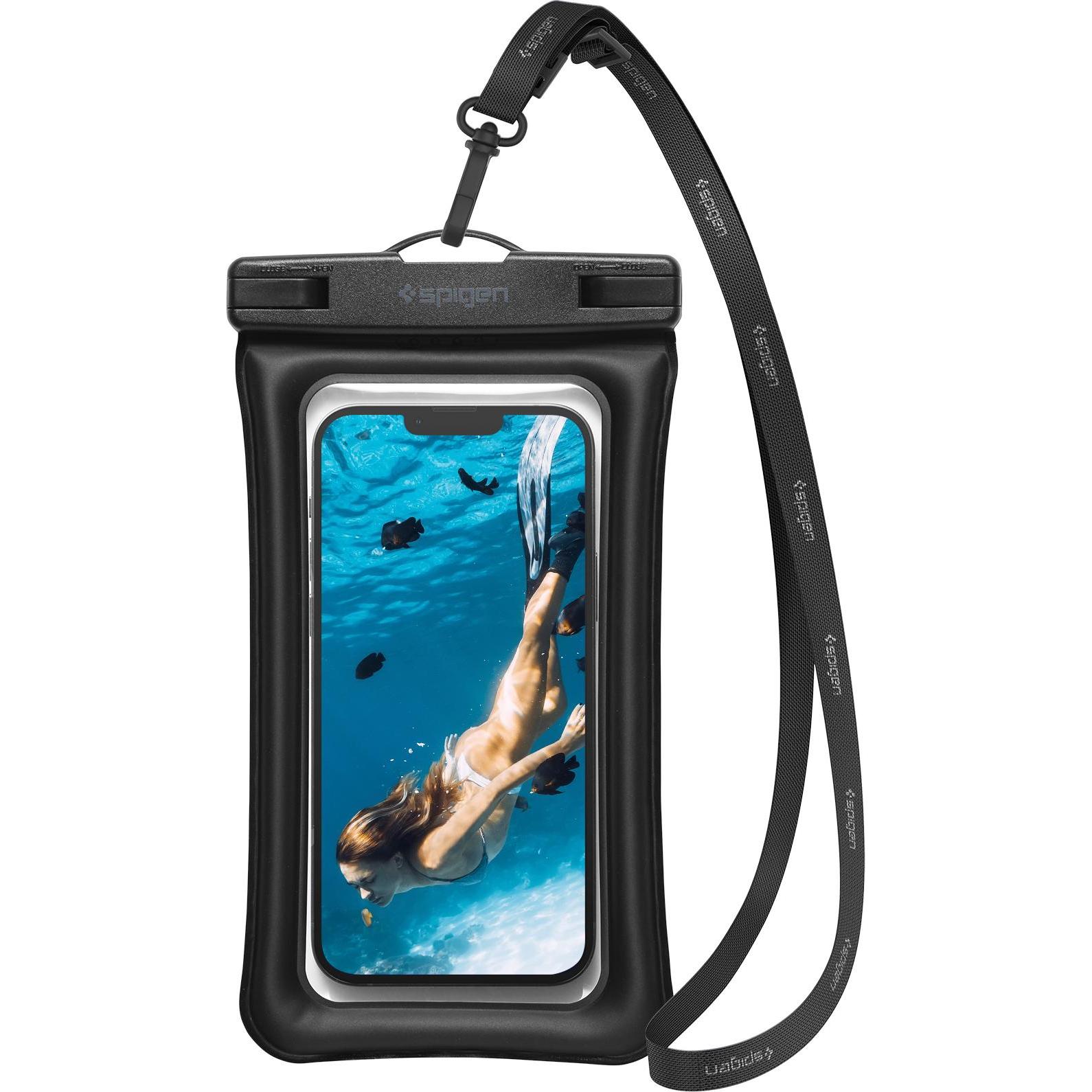 Thumbnail - Spigen A610 UNIVERSELLES WASSERDICHTES Schwimmgehäuse, Schwarz, Telefon Zubehör