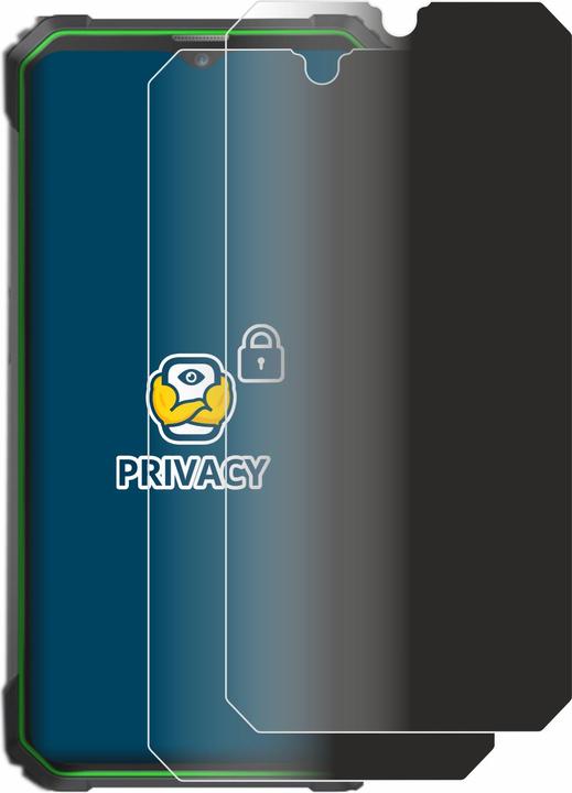 Actual product image BROTECT Anti-spy privacy film Blue light protection film (2 Piece, Blackview BL8800 Pro 5G)