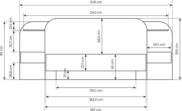 Image du produit Vente-unique Juvisia (160 x 200 cm)