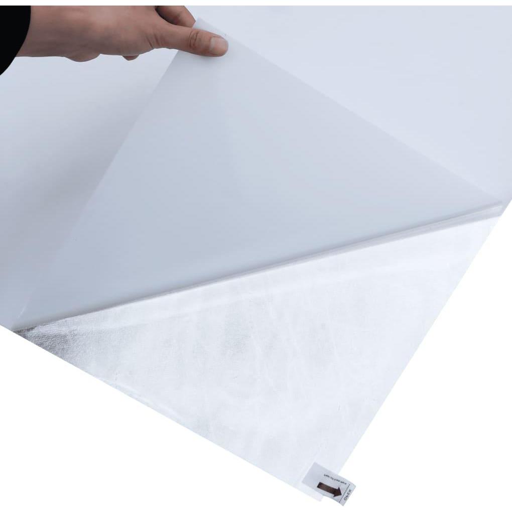 VidaXL, Fensterfolie, Fensterfolien 3 Stk. Statisch Matt Transparent PVC (45 x 1000 cm)