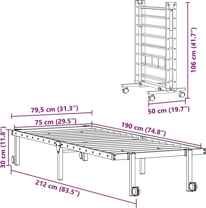 Actual product image vidaXL Marvella (75 x 190 cm)