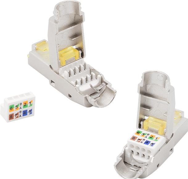 Actual product image LogiLink Feldkonfektionierbarer RJ45 Stecker, Cat.8.1, geschirmt, extra kurz