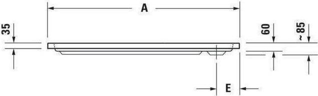 Image du produit Duravit Receveur de douche D-Code 1000 x 700 x 85 mm blanc lisse 720093000000000