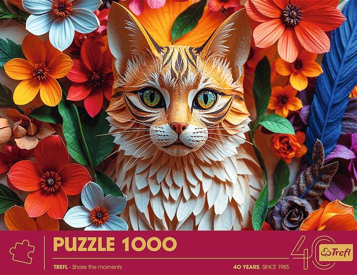 Produktbild Trefl Puzzle Premium Plus 1000 - Jubiläum - Katze (1000 Teile)