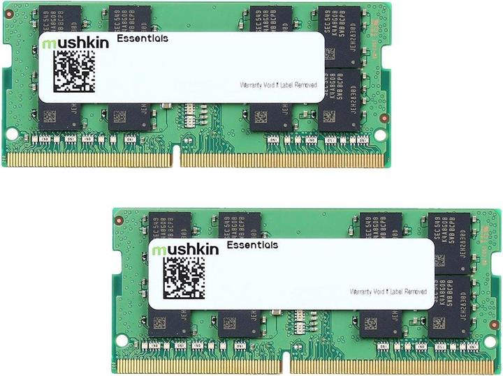 Actual product image Mushkin SORAM D4 2933 64GB C21 Essentials K2 (2 x 32GB, 2933 MHz, DDR4-RAM, SO-DIMM)