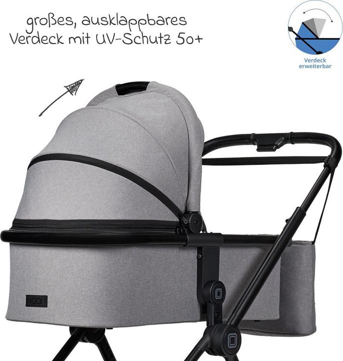 Produktbild Moon Kombikinderwagen 2in1 Kombi-Kinderwagen Clicc bis 22 kg mit