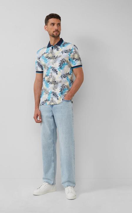 Immagine prodotto S.Oliver Polo-Shirt Piqué-Poloshirt mit Print und Kontrast-Details (M)