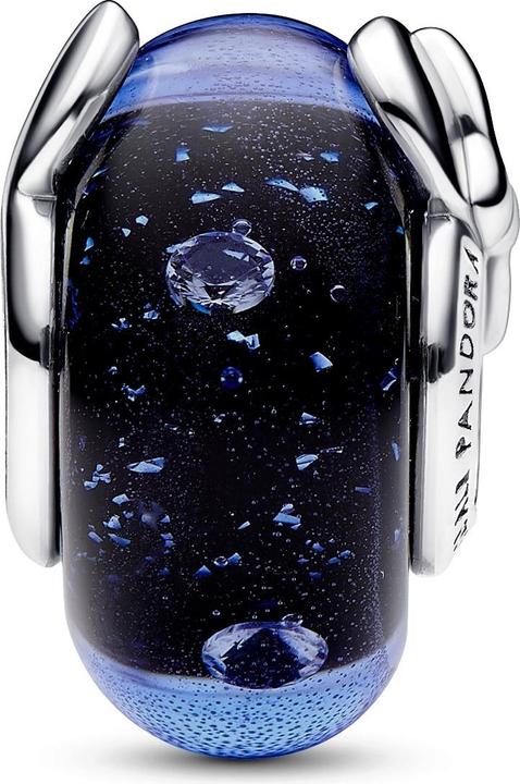 Image du produit Pandora Disney Mickey Mouse & Minnie Mouse Charm en verre de Murano bleu (Argent 925)