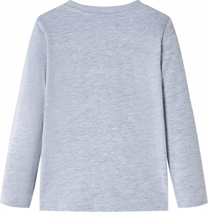 Produktbild vidaXL Kinder-Langarmshirt Grau Melange 104,Material: 95