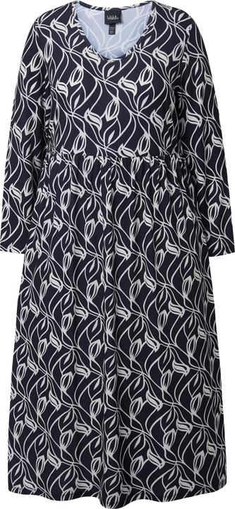 Produktbild Ulla Popken Maxikleid, A-Linie, V-Ausschnitt, Langarm, Taschen (42, 44)