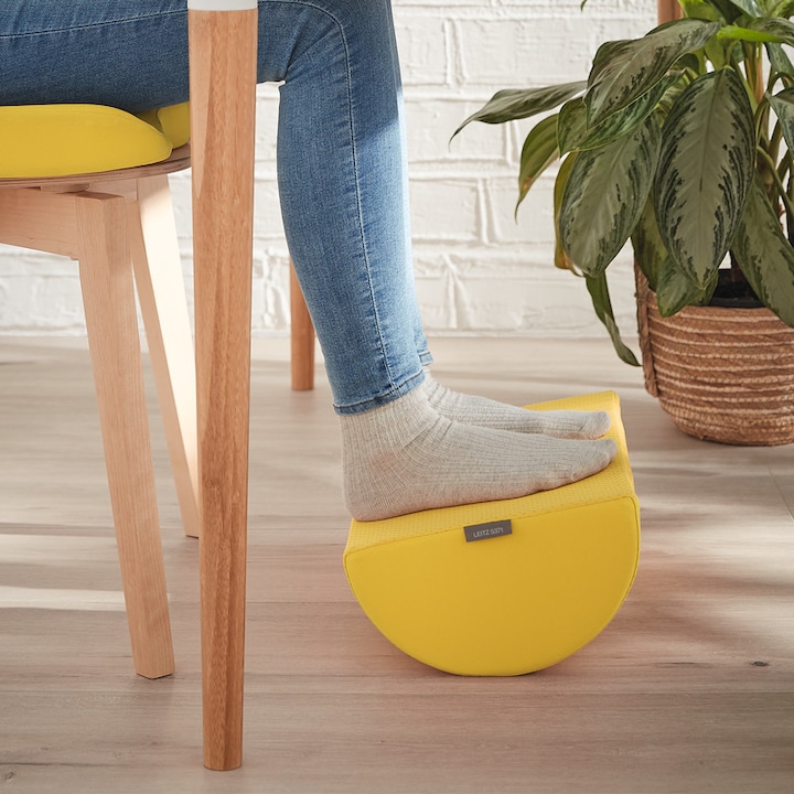 Image du produit Leitz Repose-pieds en jaune (26 x 14 x 40.5 cm)