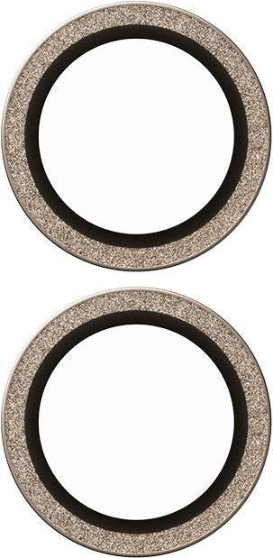 Actual product image PanzerGlass SAFE. by ® Camera Lens Protector Glitter Gold iPhone '24 6.1" | 6.7" (1 pcs., Apple iPhone 16, Apple iPhone 16 Plus)