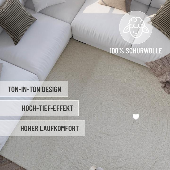 Image du produit Wecon Home Kurzflorteppich Hamptons NINETEEN (80 x 300 cm)