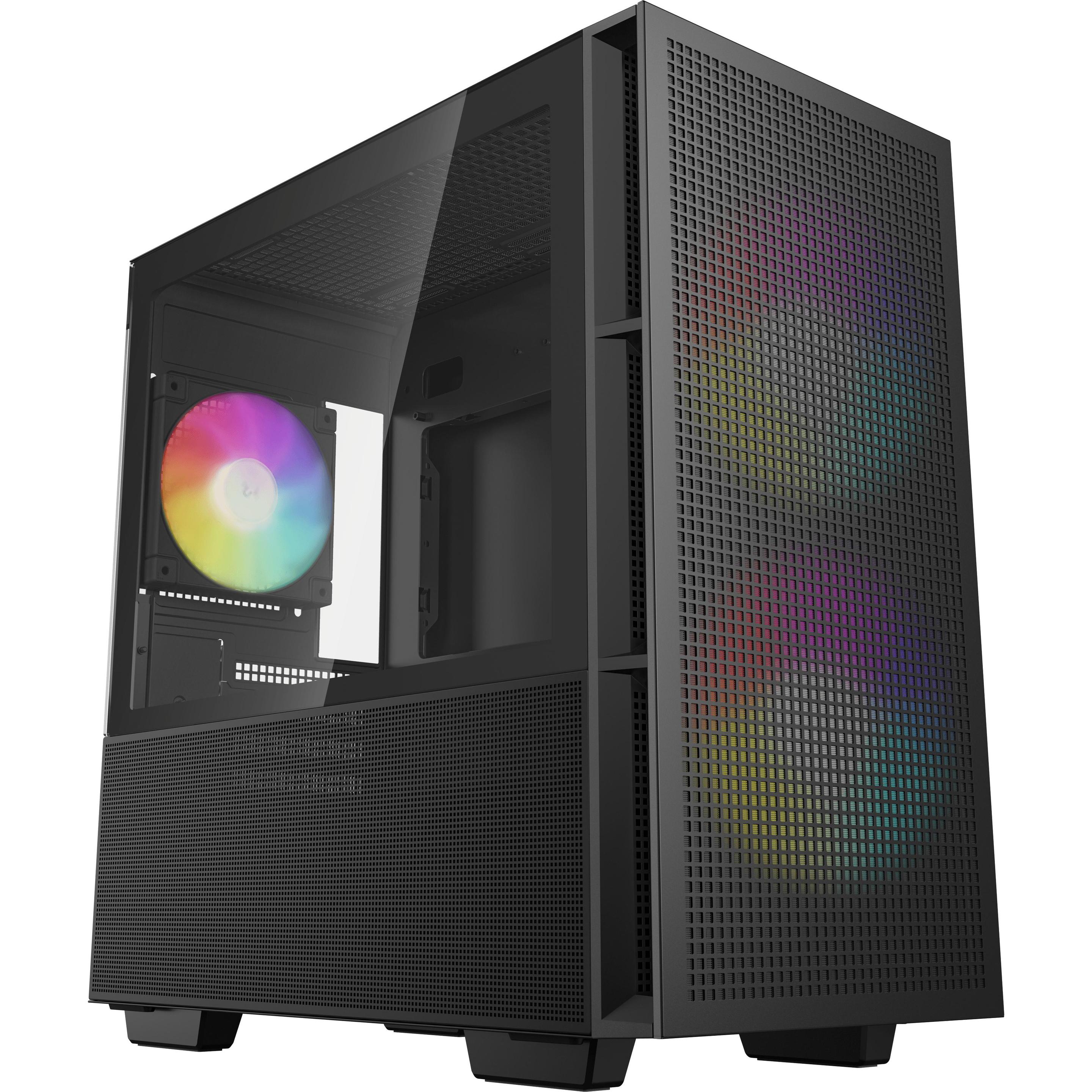 Deepcool CH360 (mATX, Mini-ITX), PC Gehäuse, Schwarz