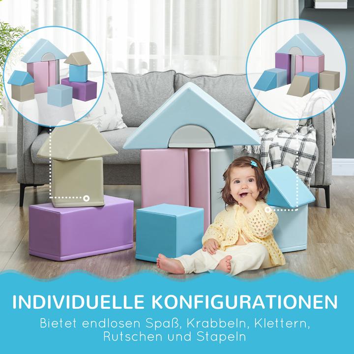 Image du produit Homcom Bausteinset Kunstleder, EPE Mehrfarbig
