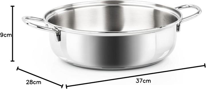 Actual product image Barazzoni Bonita 28cm pan (Frying pan, Aluminium, Stainless steel, 28 x 9 cm)
