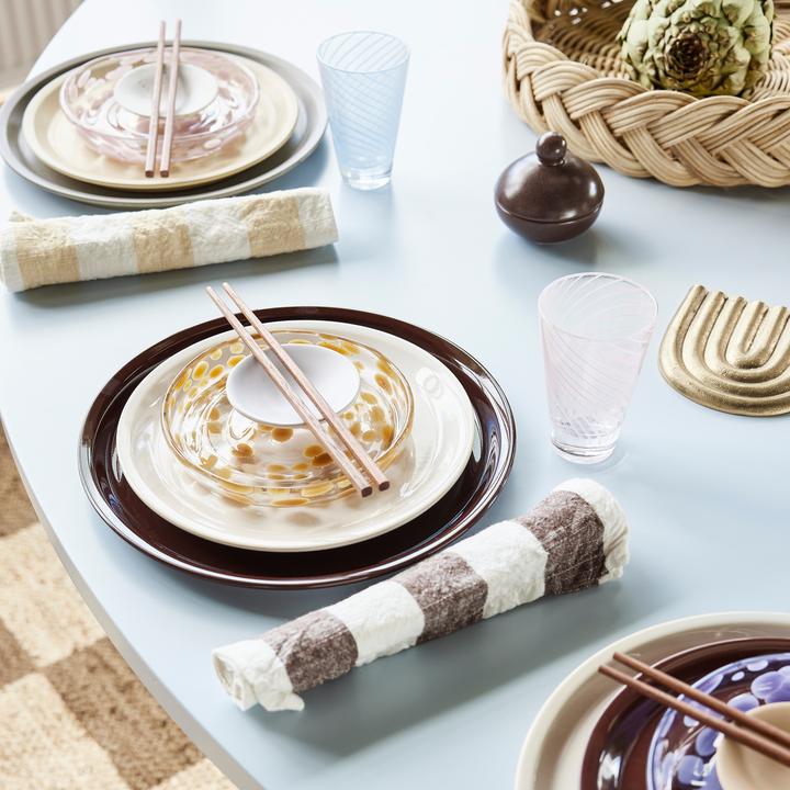 Immagine prodotto OYOY Living Piatto da colazione e da dessert Jali 1 pezzo, ambra (1 x, 15.60 cm)