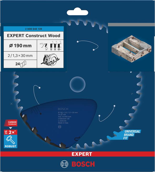 Actual product image Bosch Professional Zubehör Expert for Construct Wood
